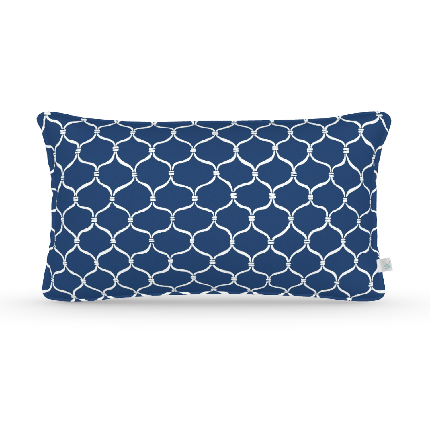 Decorative Lumbar Pillow in Cast-A-Net: Marine Throw Pillow