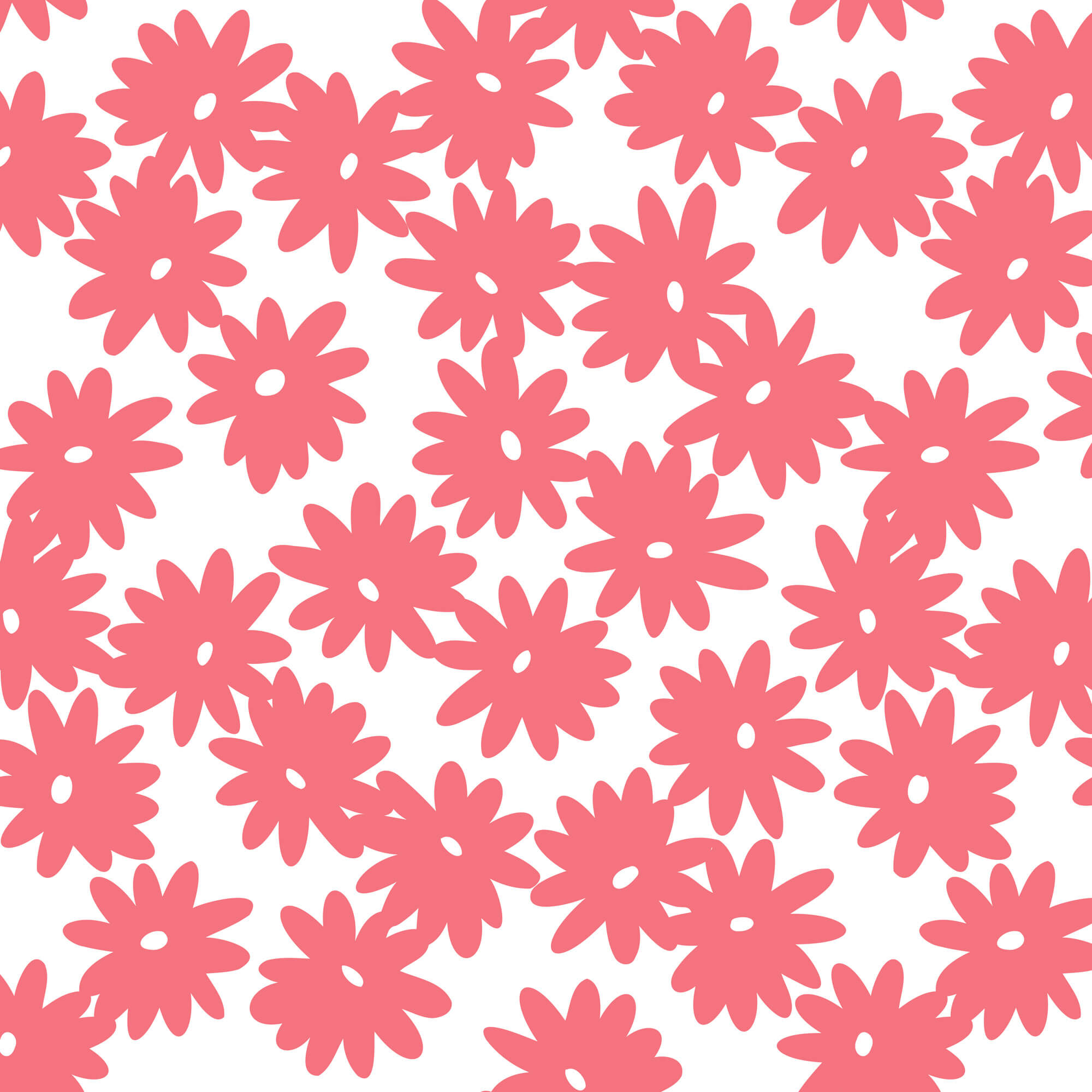 Crazy Daisy: Wild Salmon (fabric yardage) | Fabric By The Yard
