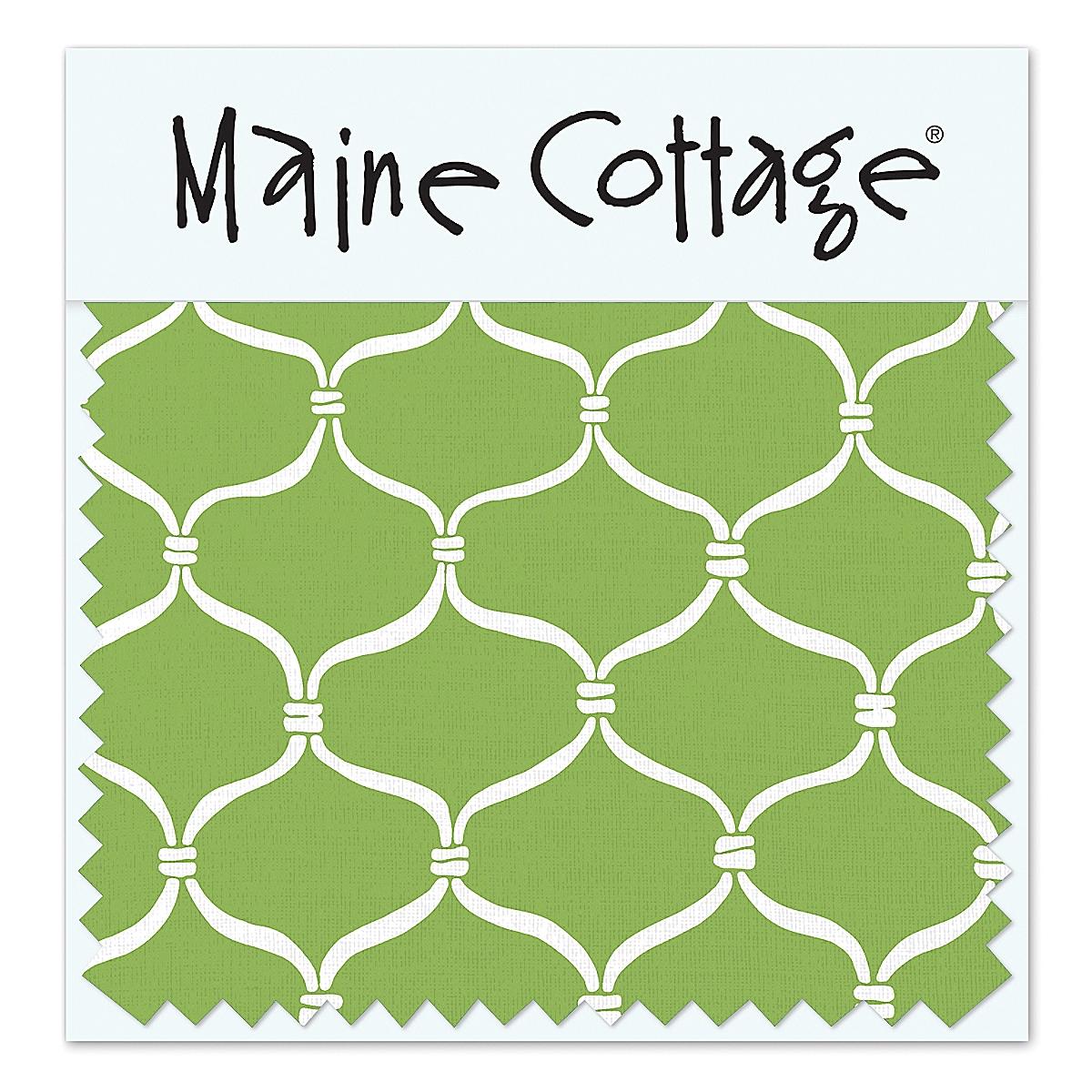 Maine Cottage Cast-a-Net: Wheatgrass Fabric Sample | Coastal Green Fabric 