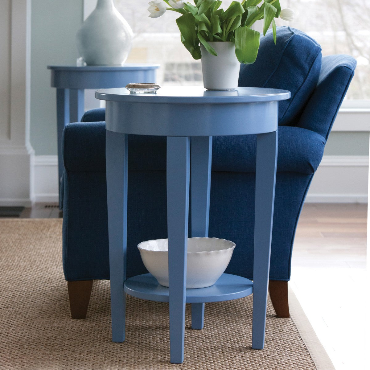 Maine Cottage Charlie Round Side Table by Maine Cottage | Where Color Lives 