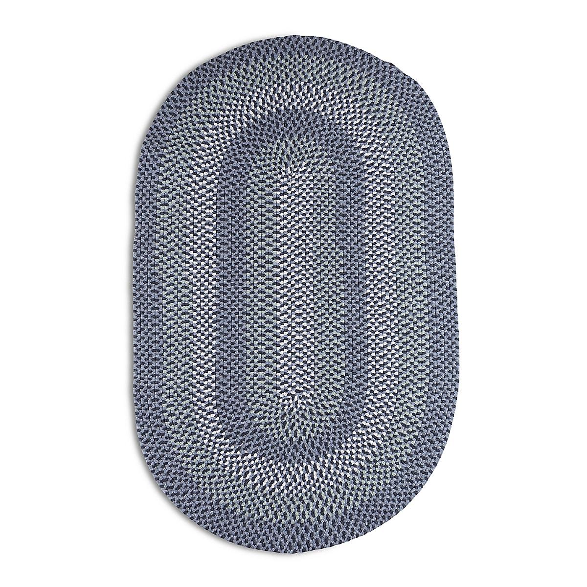 Cottage Braided Wool Rug Blue/Gray Maine Cottage¨