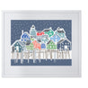 Maine Cottage Fishing Harbor Snowy - Multi by Gene Barbera for Maine Cottage® 
