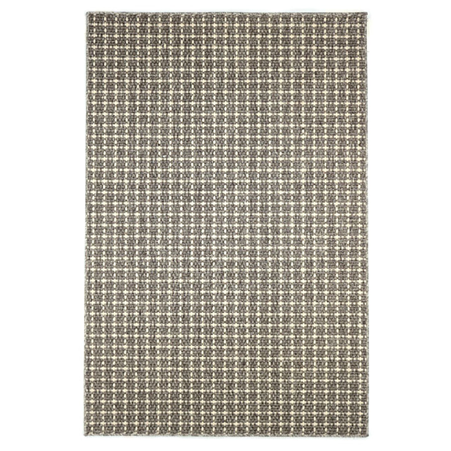 Gridlock Wool and Sisal Rug Dark Brown Maine Cottage