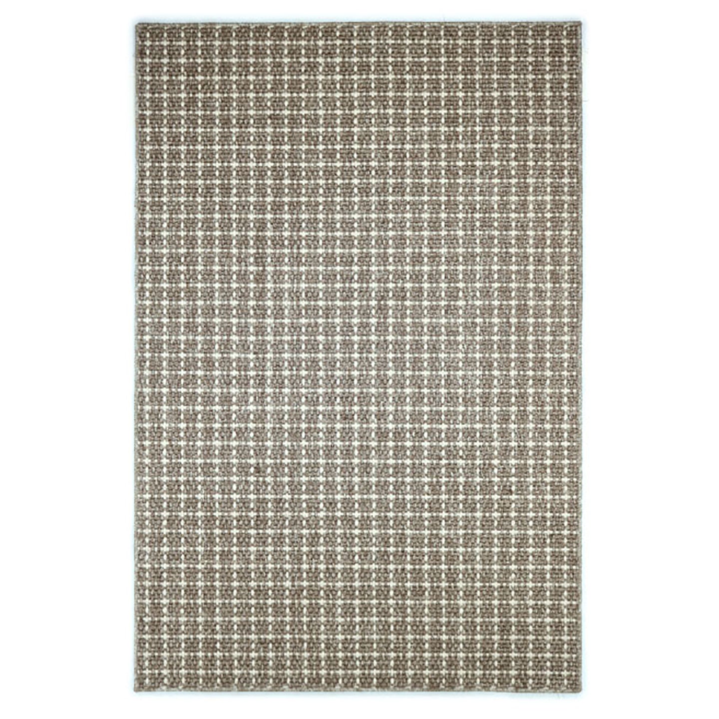 Gridlock Wool and Sisal Rug Medium Brown Maine Cottage