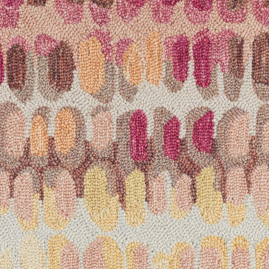 Maine Cottage Paint Chip Pastel Micro Hooked Wool Rug | Pastel Color Rug 