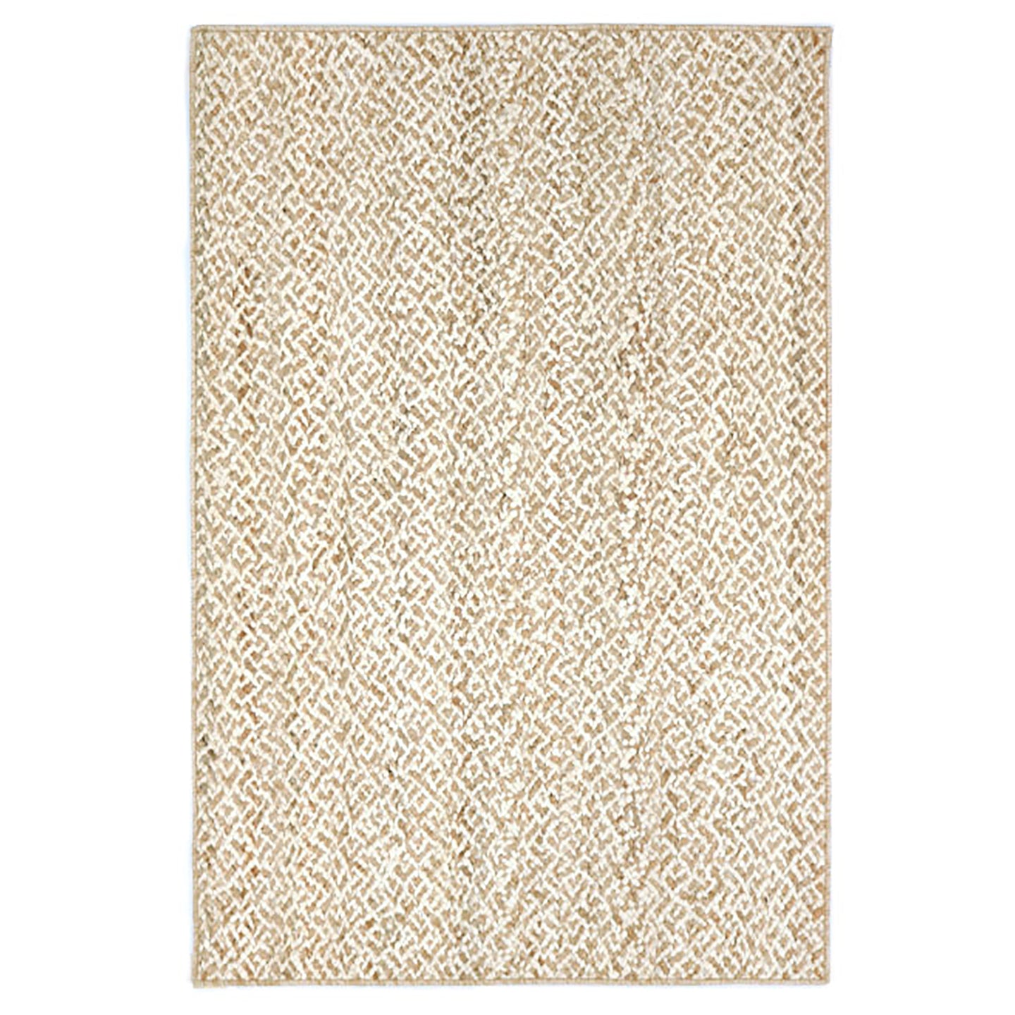 Pleated Braid Jute Rug Honey Maine Cottage