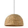 Maine Cottage Shoreline Pendant | Hand-woven Seagrass Dome Light Pendant 