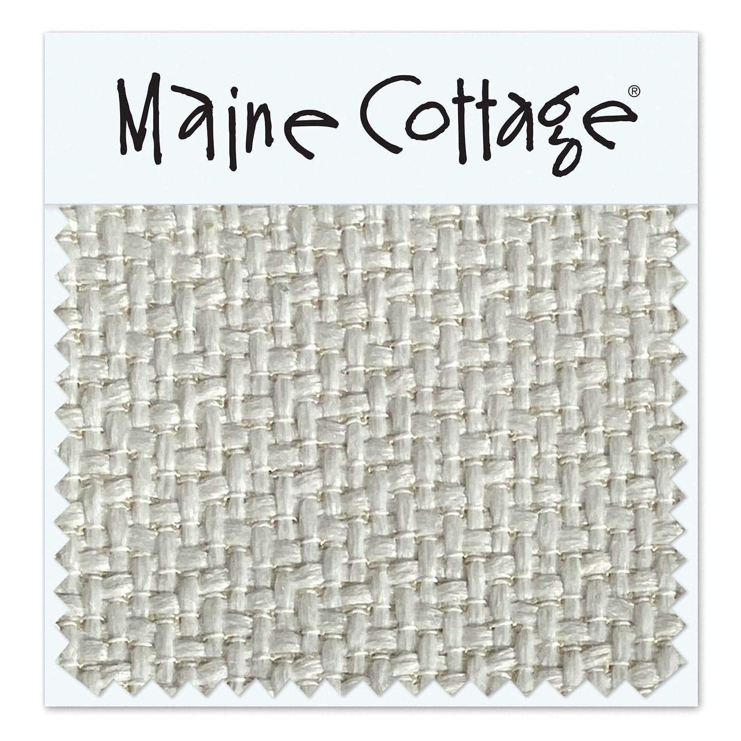 Maine Cottage Basket Weave: Milk Fabric Sample | Maine Cottage® 