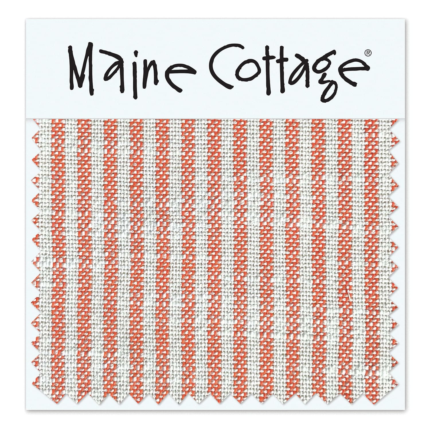 Maine Cottage Oxford Stripe: Zinnia Fabric Sample | Maine Cottage® 