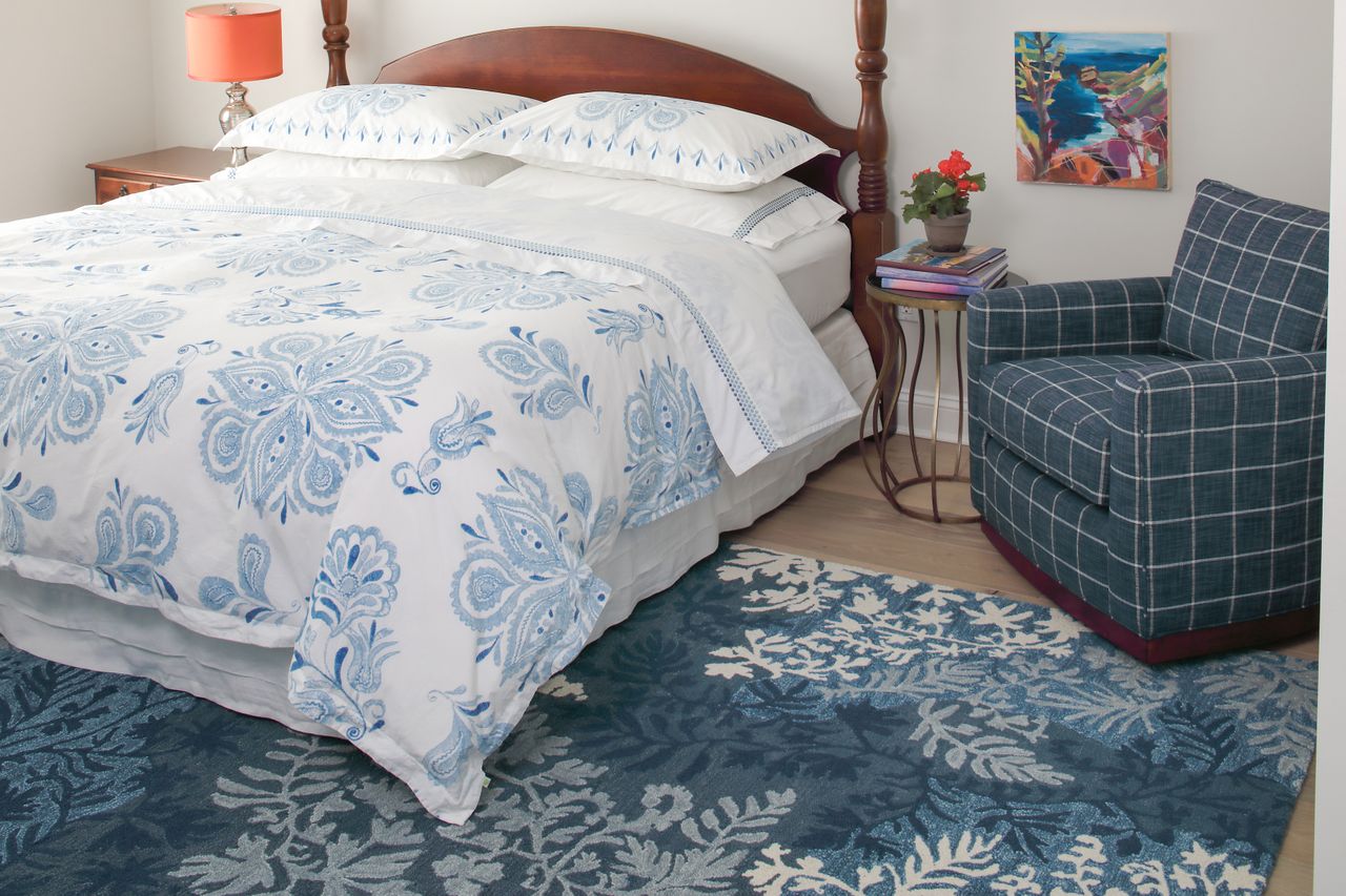Maine Cottage Garden Damask Wool Rug 