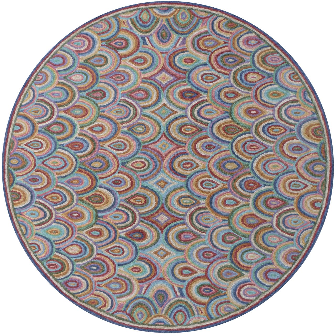 Maine Cottage Rainbows Wool Rug 