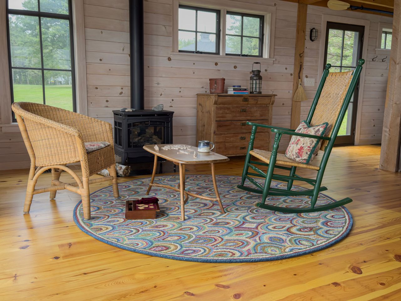 Maine Cottage Rainbows Wool Rug 