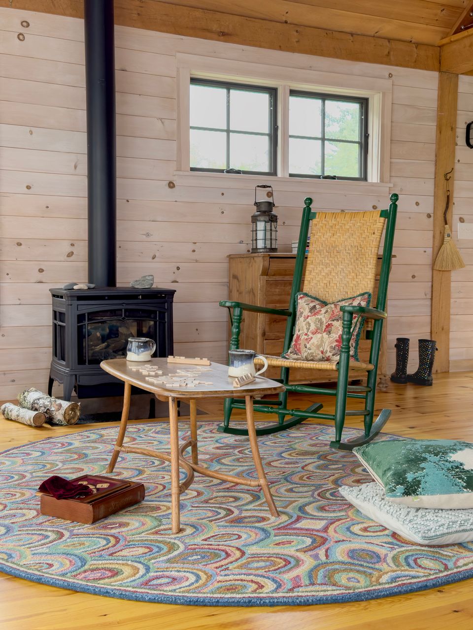 Maine Cottage Rainbows Wool Rug 