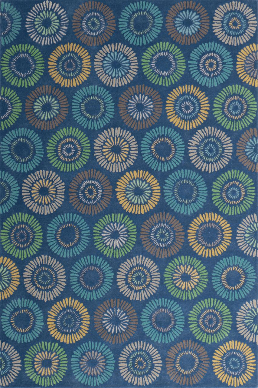 Maine Cottage Dandelion Cobalt Wool Rug 