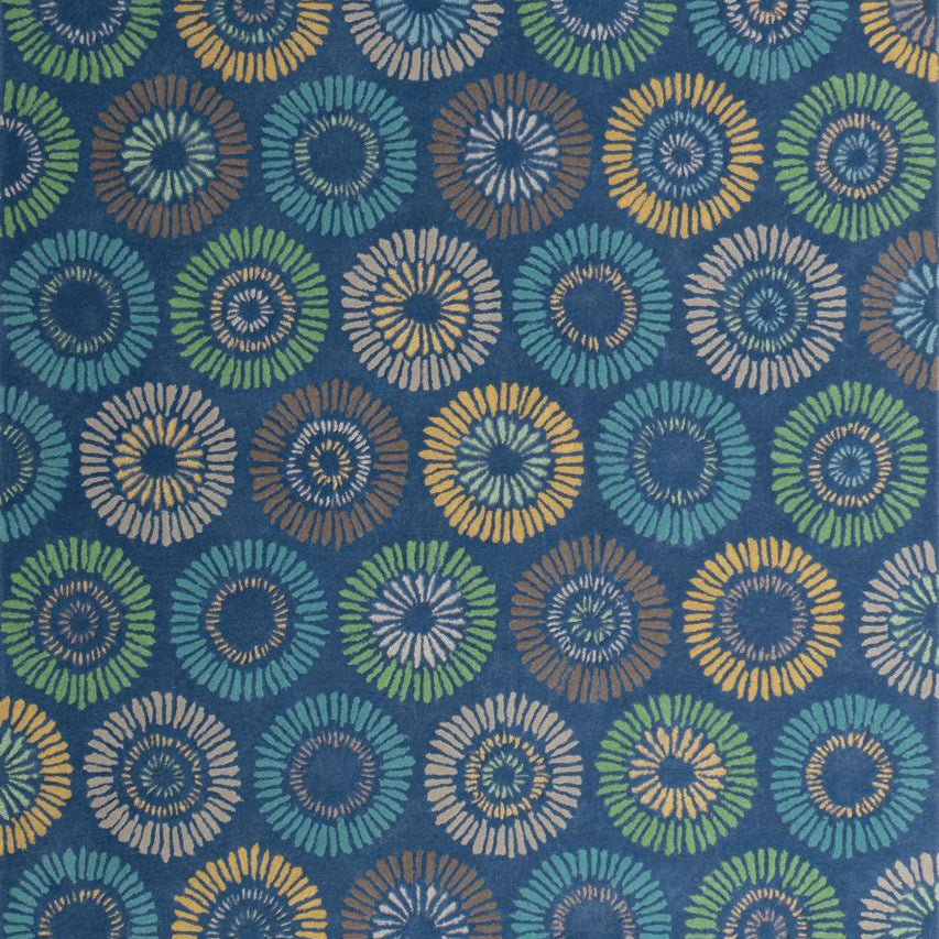 Maine Cottage Dandelion Cobalt Wool Rug 