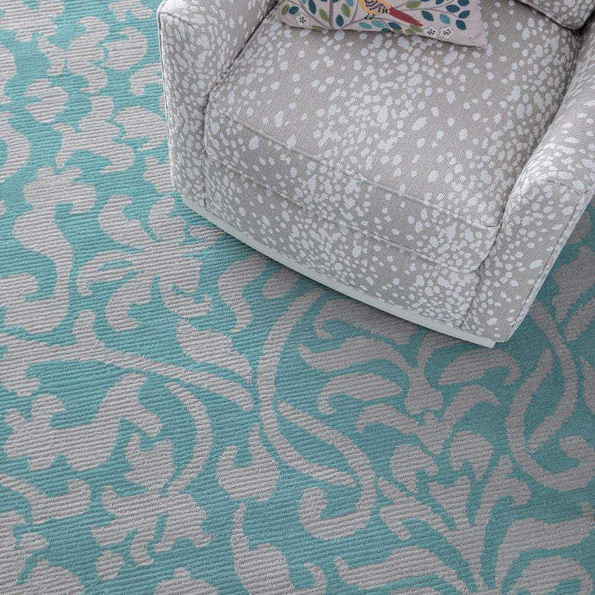 Maine Cottage Medici Turquoise Wool Rug 