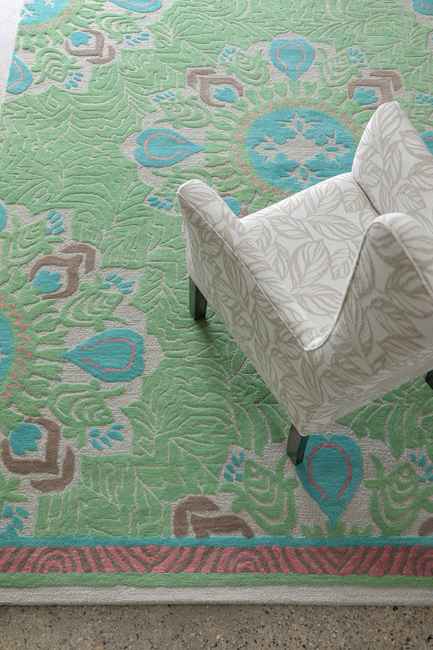 Maine Cottage Oasis Jade Wool Rug 