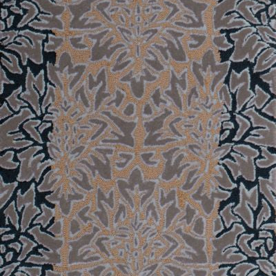 Maine Cottage Flocked Damask Wool Rug 