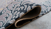 Maine Cottage Flocked Damask Wool Rug 