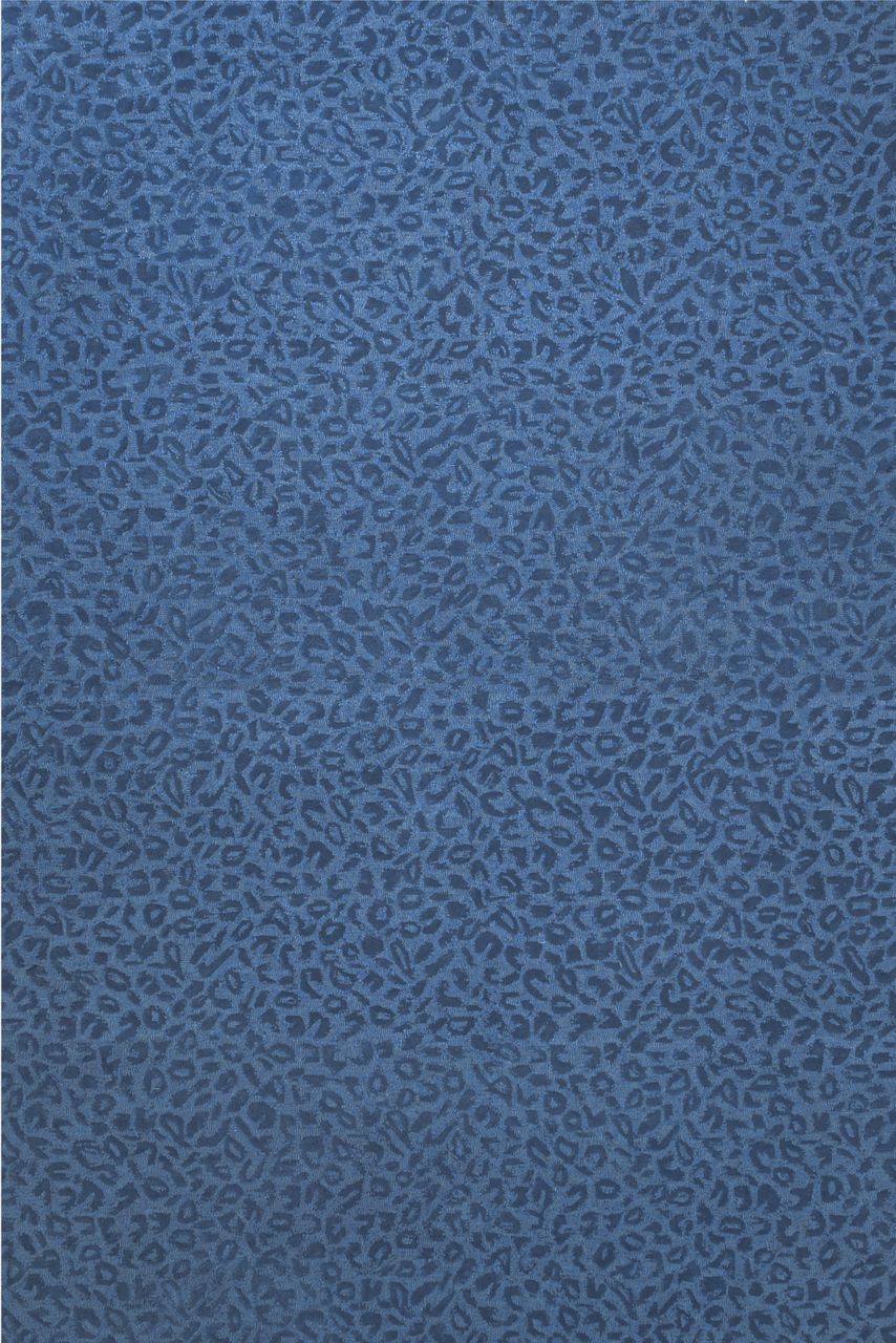 Maine Cottage Leopardess Cobalt Wool Rug 