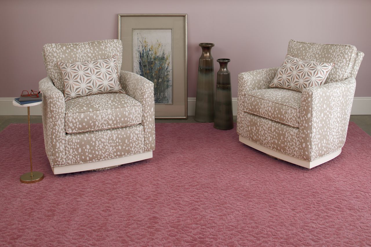 Maine Cottage Leopardess Dusty Rose Wool Rug 