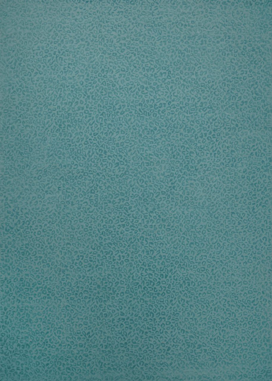 Maine Cottage Leopardess Dusty Turquoise Wool Rug 