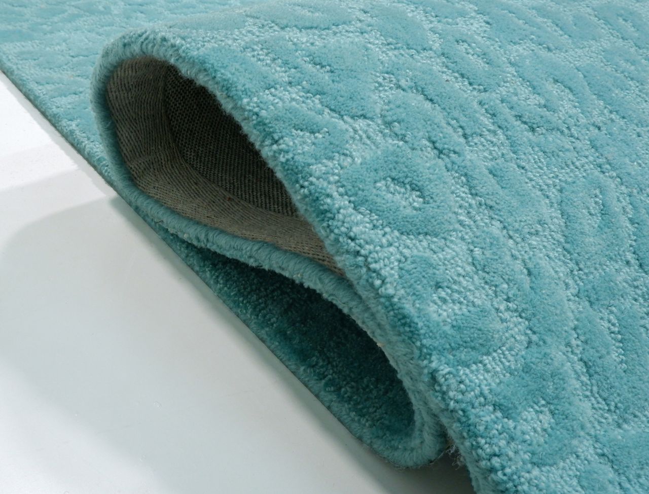 Maine Cottage Leopardess Dusty Turquoise Wool Rug 