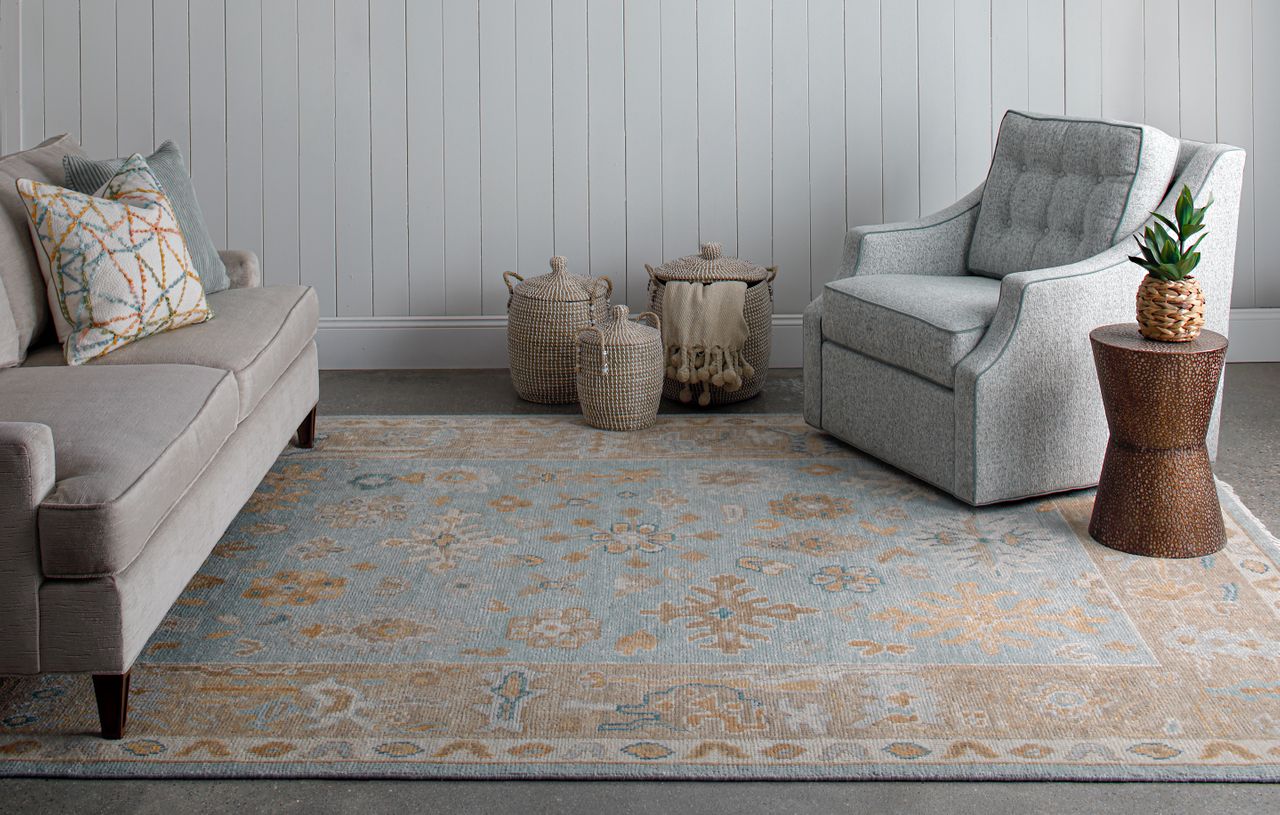 Maine Cottage Dunes Ocean Wool Rug 