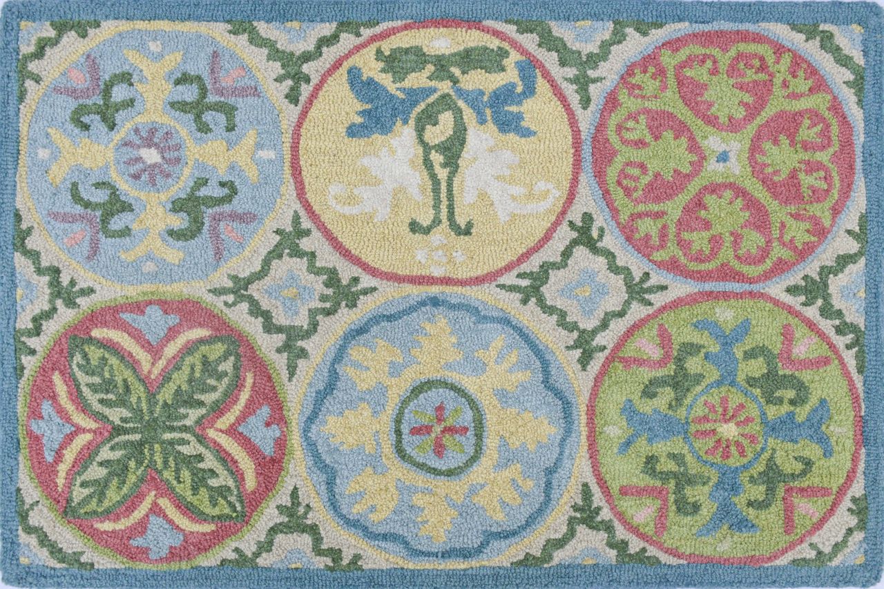 Maine Cottage Mosaic Tiles Wool Rug 