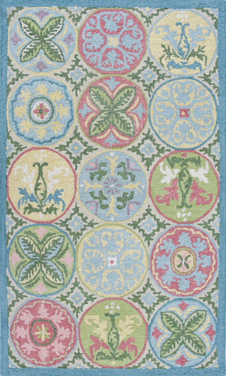 Maine Cottage Mosaic Tiles Wool Rug 
