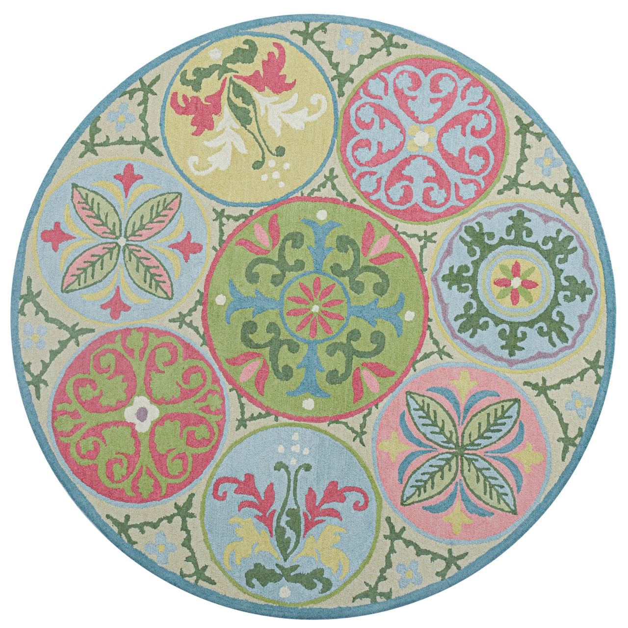 Maine Cottage Mosaic Tiles Wool Rug 