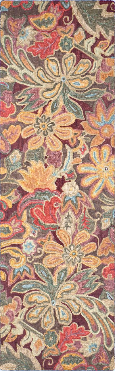 Maine Cottage Floral Tapestry Wool Rug 