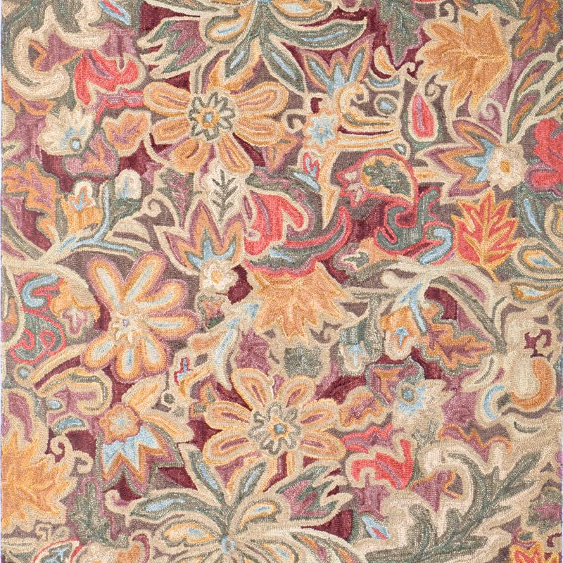 Maine Cottage Floral Tapestry Wool Rug 