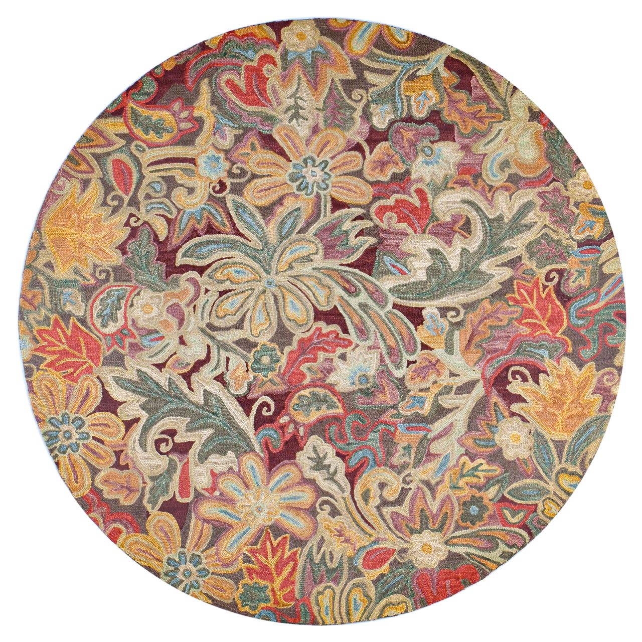 Maine Cottage Floral Tapestry Wool Rug 