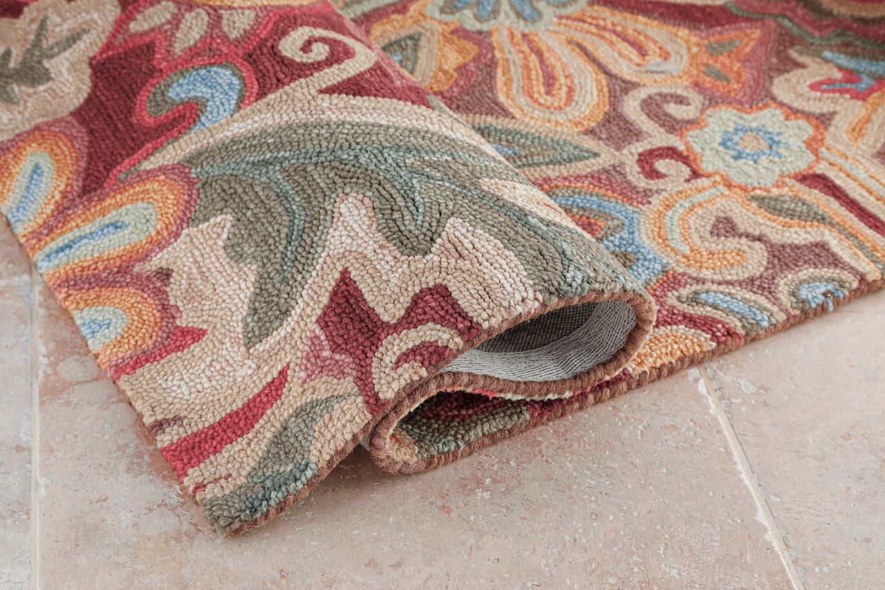 Maine Cottage Floral Tapestry Wool Rug 