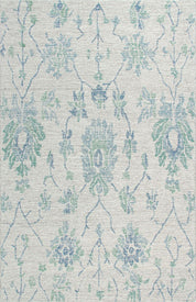 Maine Cottage Caspar Blue Damask Wool Rug 