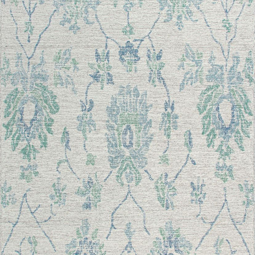 Maine Cottage Caspar Blue Damask Wool Rug 
