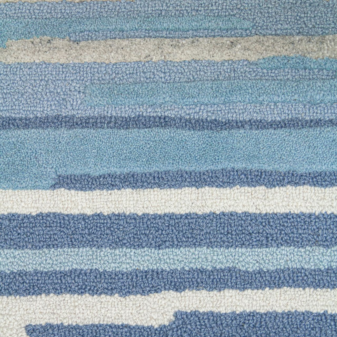Maine Cottage Skye Blue Striped Wool Rug 