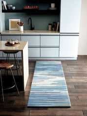 Maine Cottage Skye Blue Striped Wool Rug 