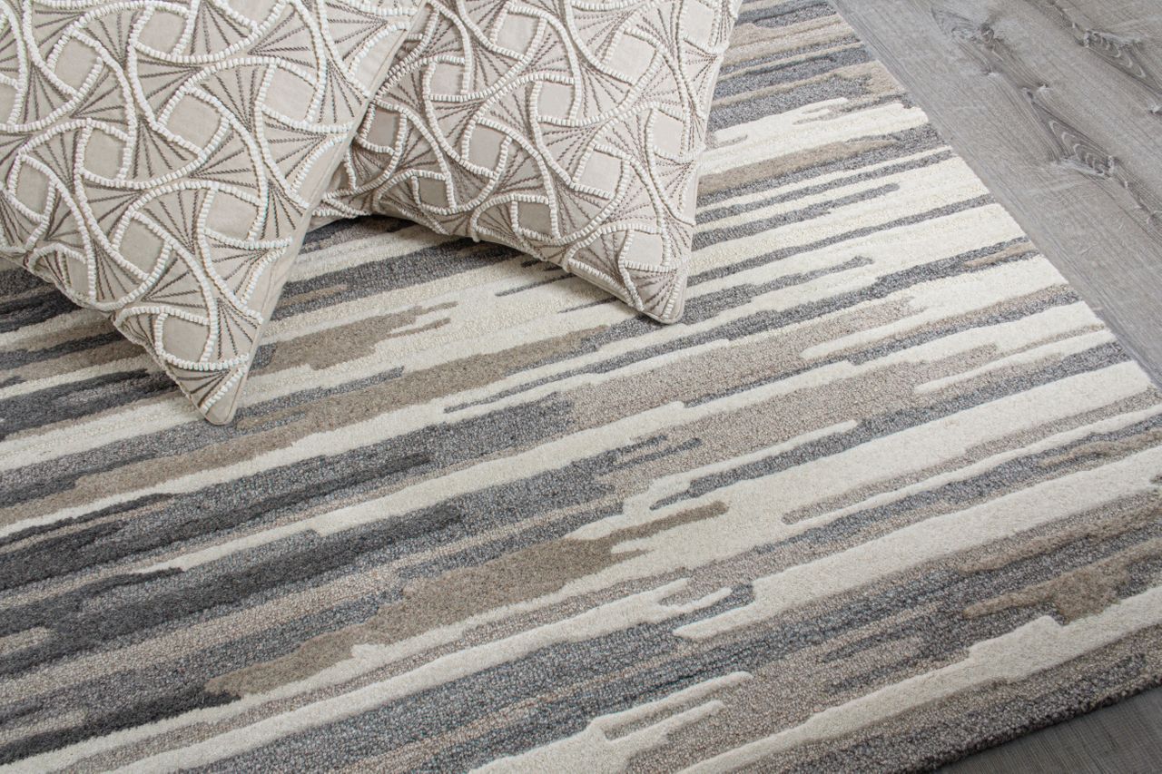 Maine Cottage Skye Natural Striped Wool Rug 