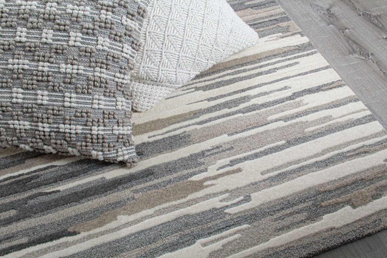 Maine Cottage Skye Natural Striped Wool Rug 