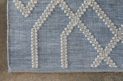 Maine Cottage Cable Blue Geometric Rug 