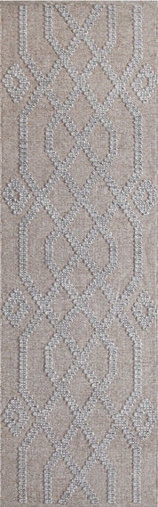 Maine Cottage Cable Driftwood Geometric  Rug 