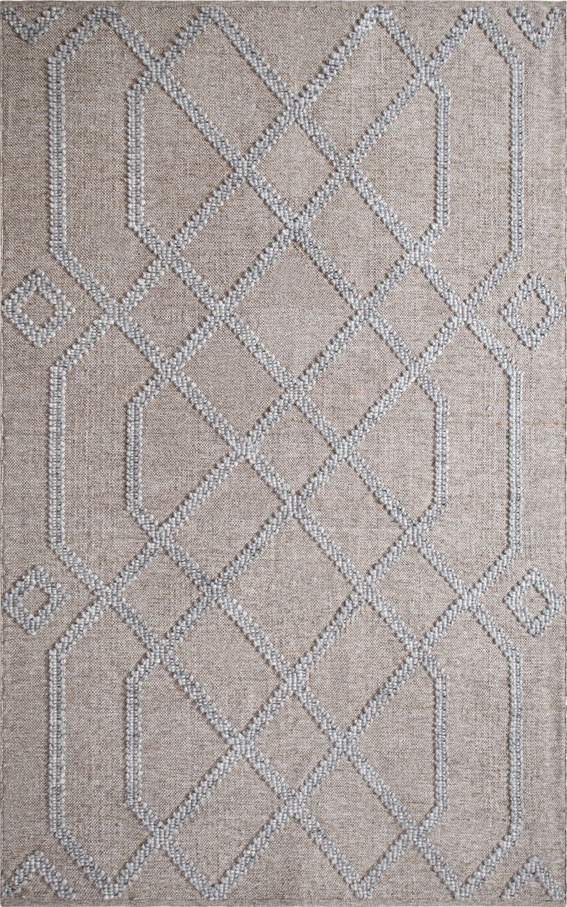 Maine Cottage Cable Driftwood Geometric  Rug 