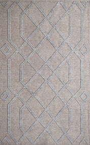 Maine Cottage Cable Driftwood Geometric  Rug 