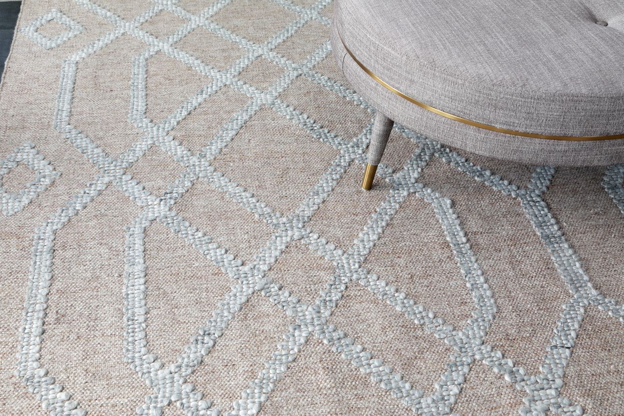 Maine Cottage Cable Driftwood Geometric  Rug 