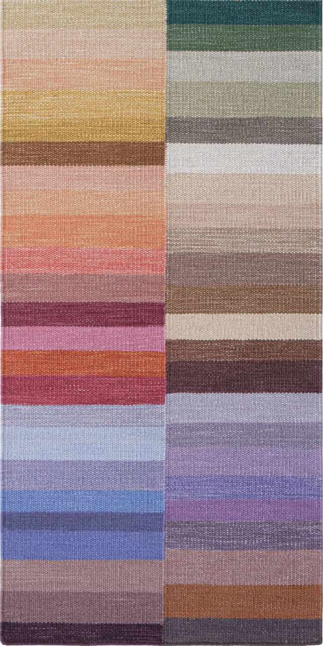 Maine Cottage Color Code Striped Wool Rug 