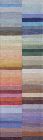 Maine Cottage Color Code Striped Wool Rug 