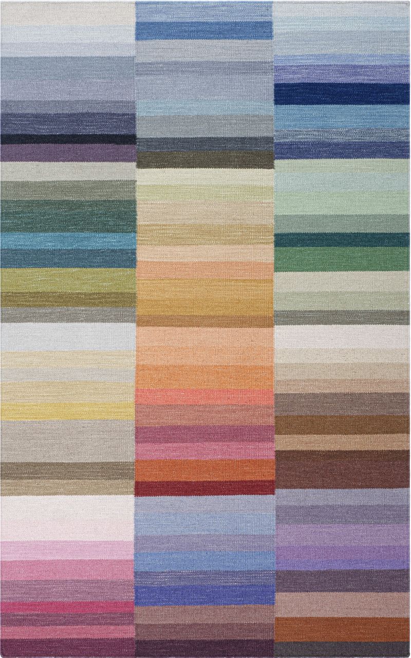 Maine Cottage Color Code Striped Wool Rug 