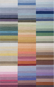 Maine Cottage Color Code Striped Wool Rug 